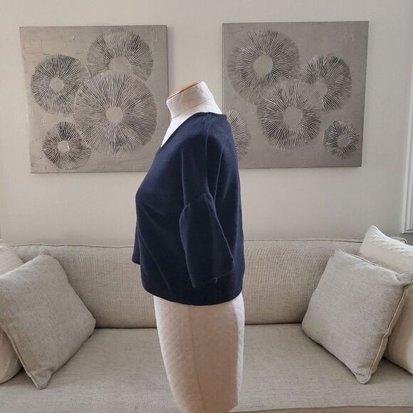 Madewell Texture & Thread Gathered-Sleeve Top sz Sm - Picture 8 of 14